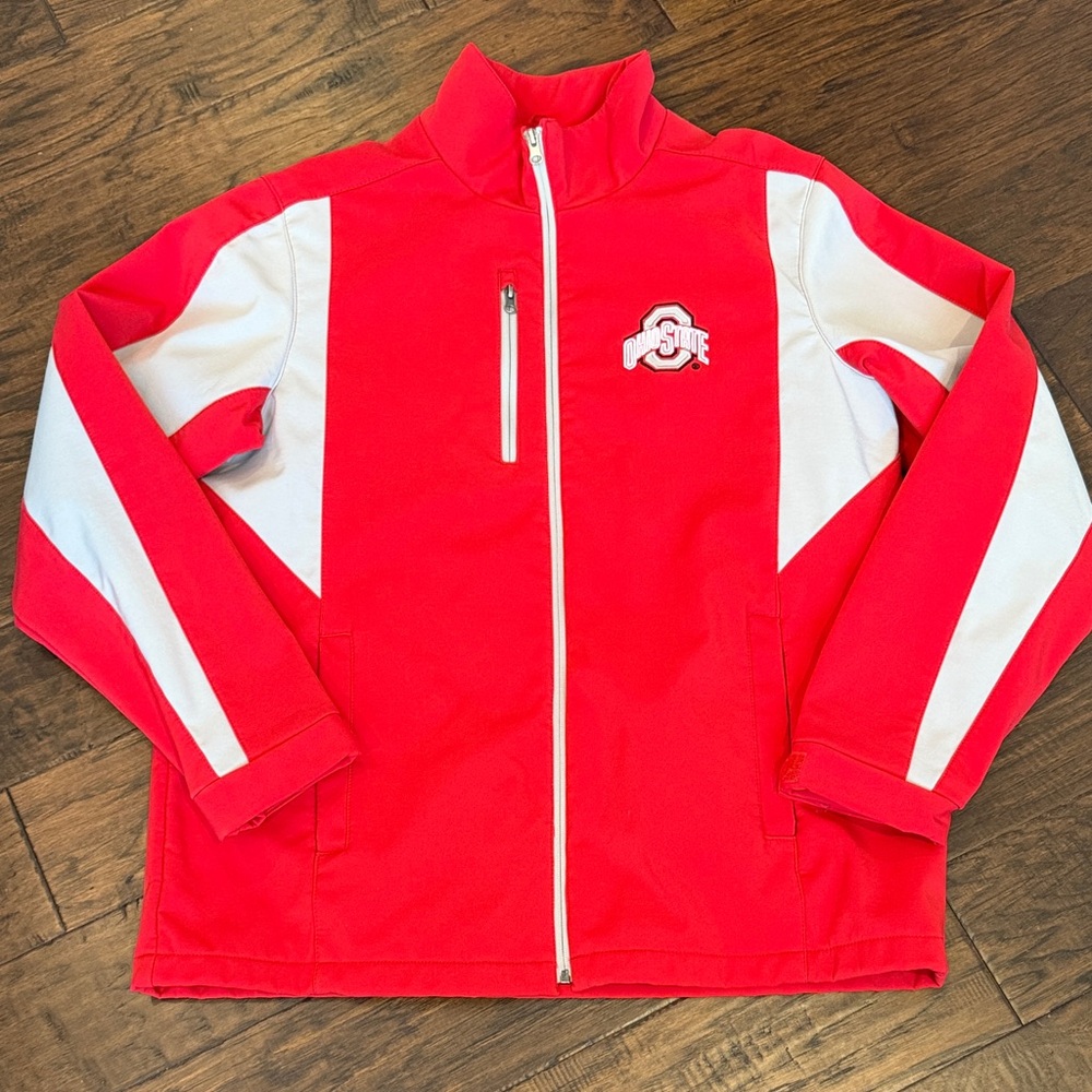 Red and White Ohio State Jacket